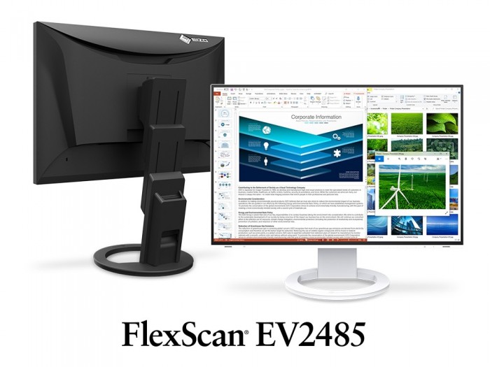 eizo电竞(EIZO发布FlexScan EV2485显示器：IPS面板 支持USB-C连接)