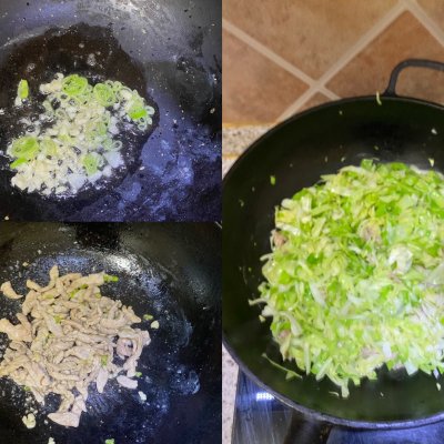 洋白菜炒餅,圓白菜炒餅絲的家常做法