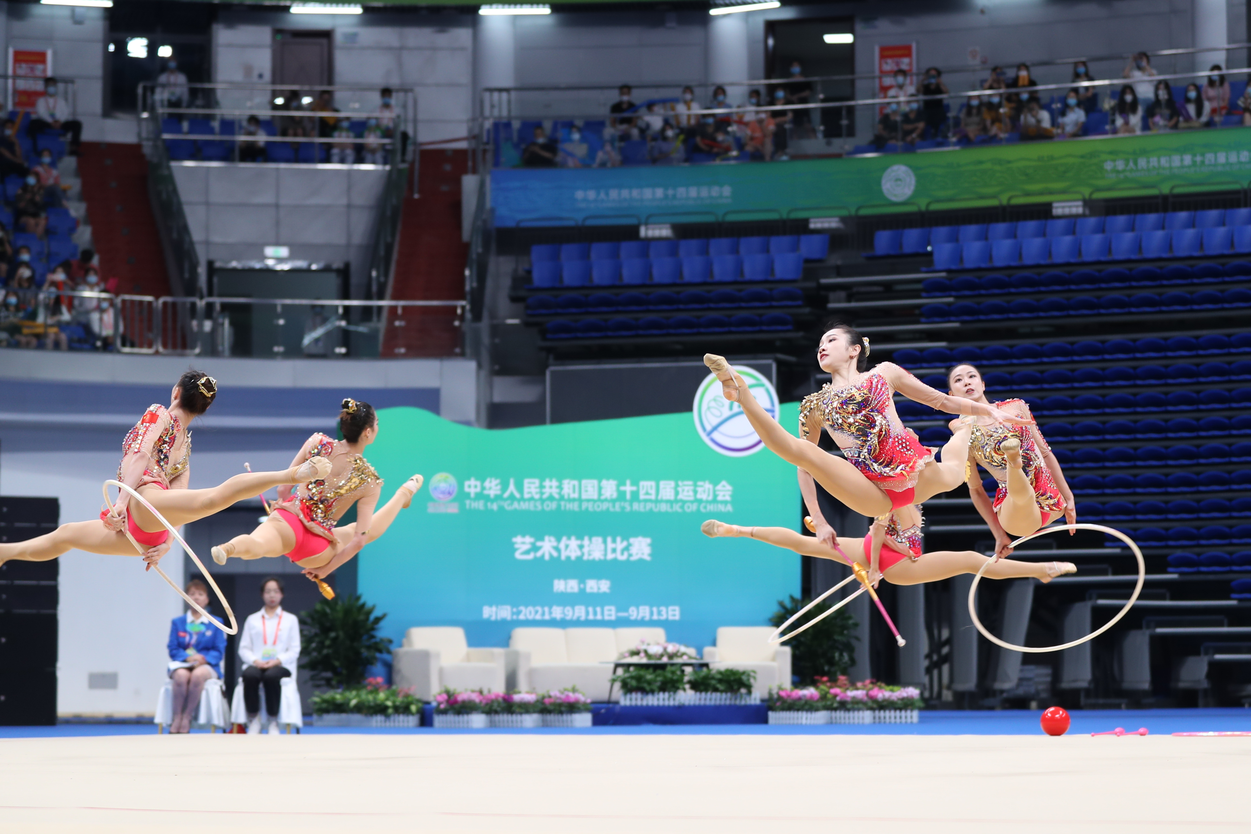 国家艺术体操队比赛视频(全运会艺术体操决赛上演女神竞技，上海运动员领衔联合队夺魁)