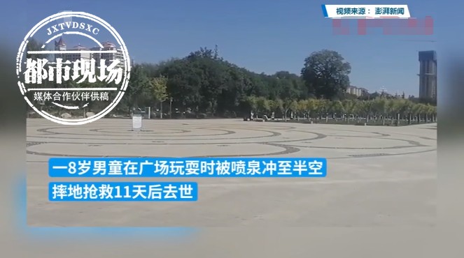痛心！8岁男童被喷泉“冲飞”不幸身亡