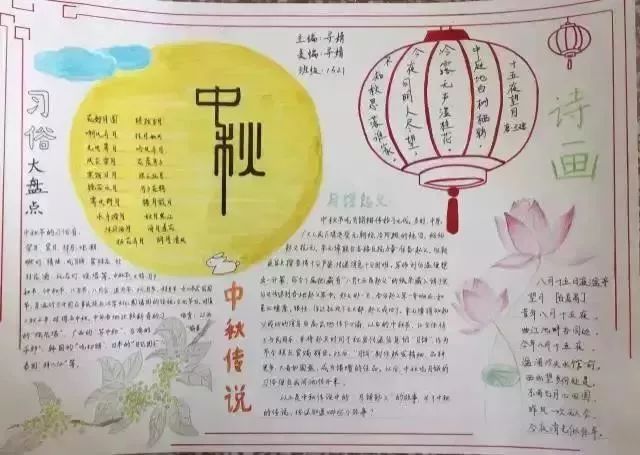 学知识丨可打印！中秋节「好词/好句/好段+手抄报」，快给孩子备上