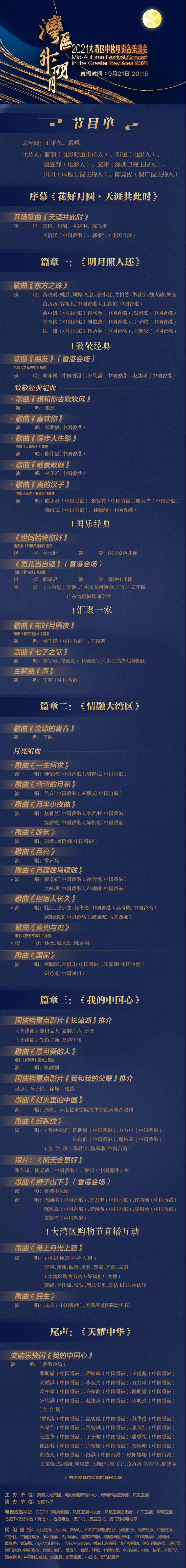 2021中国好声音中秋晚会回放(一遍看不够？2021大湾区中秋晚会9月28日晚重播)