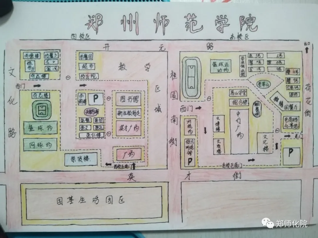 河南各高校手绘地图大赏来了