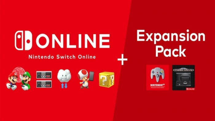 任天堂Switch Online扩展包10月25日上线 个人/家庭年费49.99/79.99美元