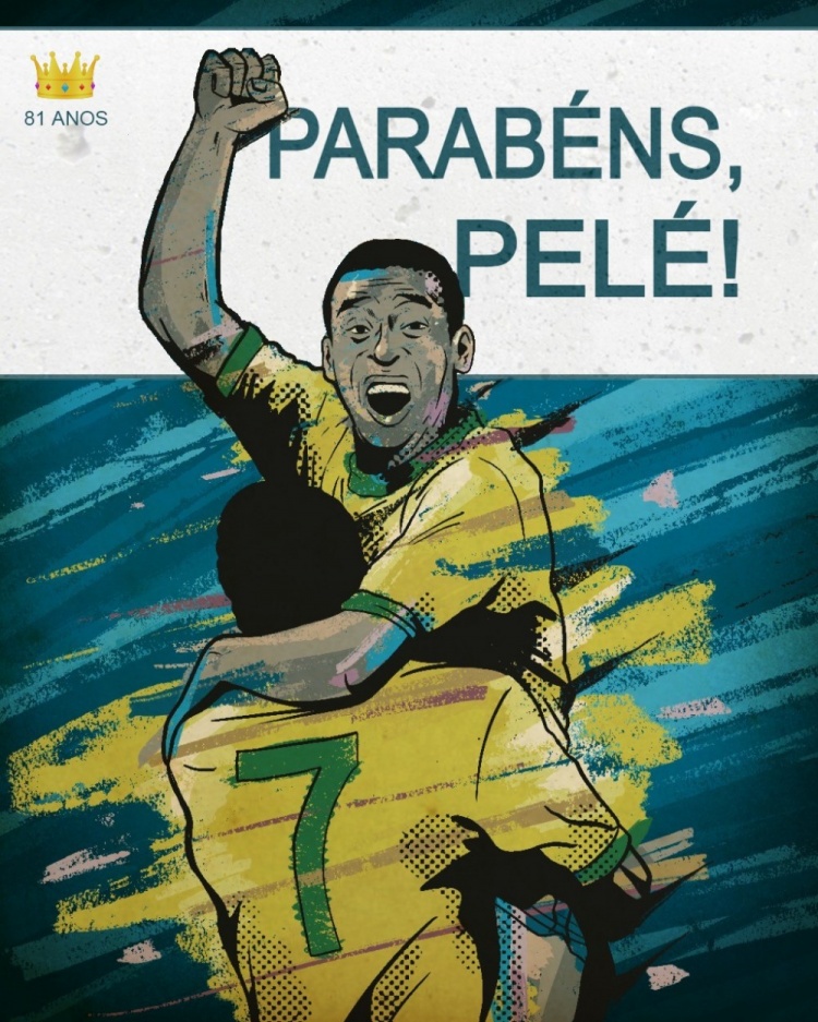 世界杯球王贝利(贝利81岁生日,巴西国家队送祝福:生日快乐,球王)