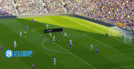 巴萨10-1皇马（西甲-阿拉巴破门阿奎罗巴萨首球 皇马2-1击败巴萨）