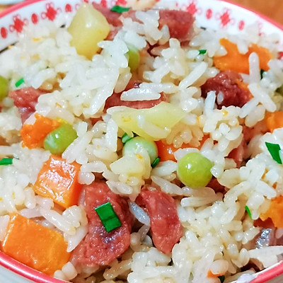 香肠饭,香肠饭的做法电饭煲