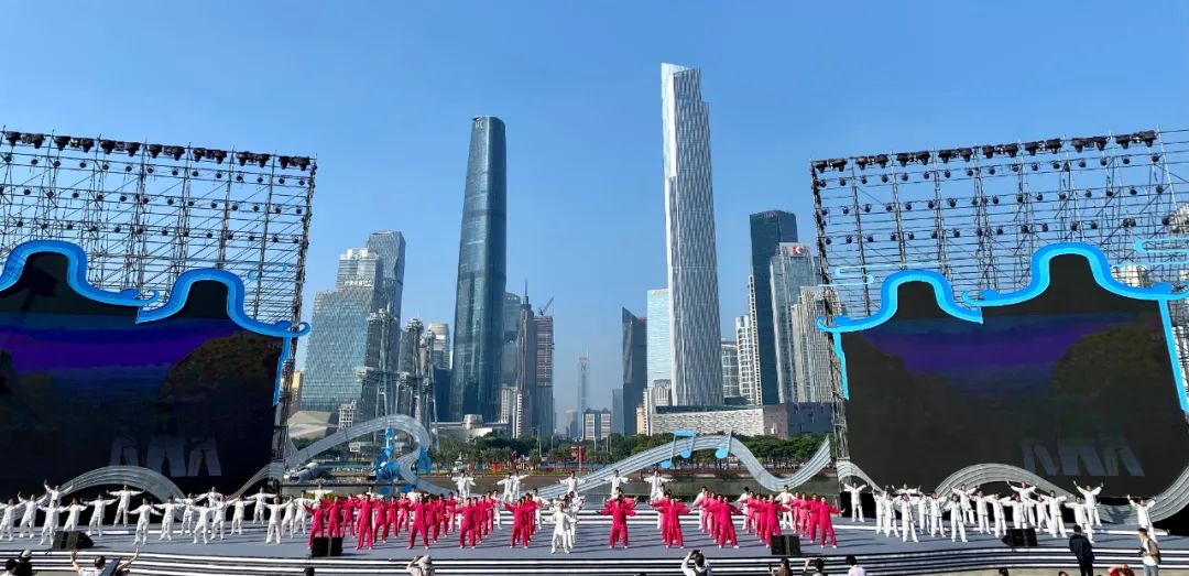 “小蛮腰”下八段锦，广州在城市中轴线上举办中医药文化展示推广活动