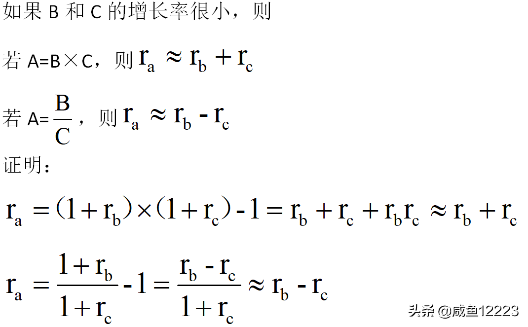 同比增长率计算公式图片