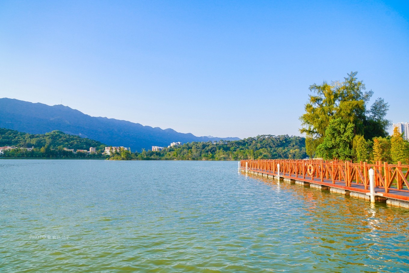 梦到水边有卧佛(这是我国首个湿地公园,能看到卧佛含丹奇景,每天都有
