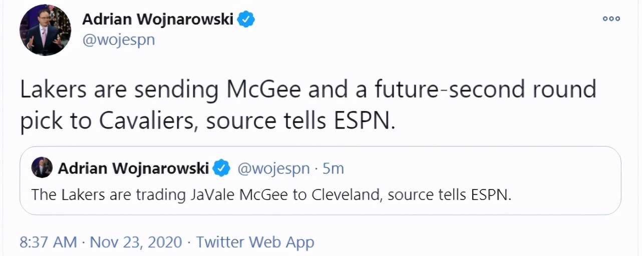 湖人签下小加送麦基至骑士（湖人签小加索尔！麦基被交易至骑士，洛城13年前选中之人终回归）-趣拿体育