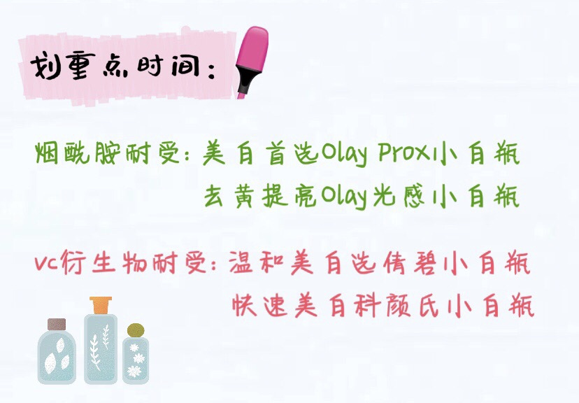颜色各异的小X瓶精华，你能分得清谁是谁吗？