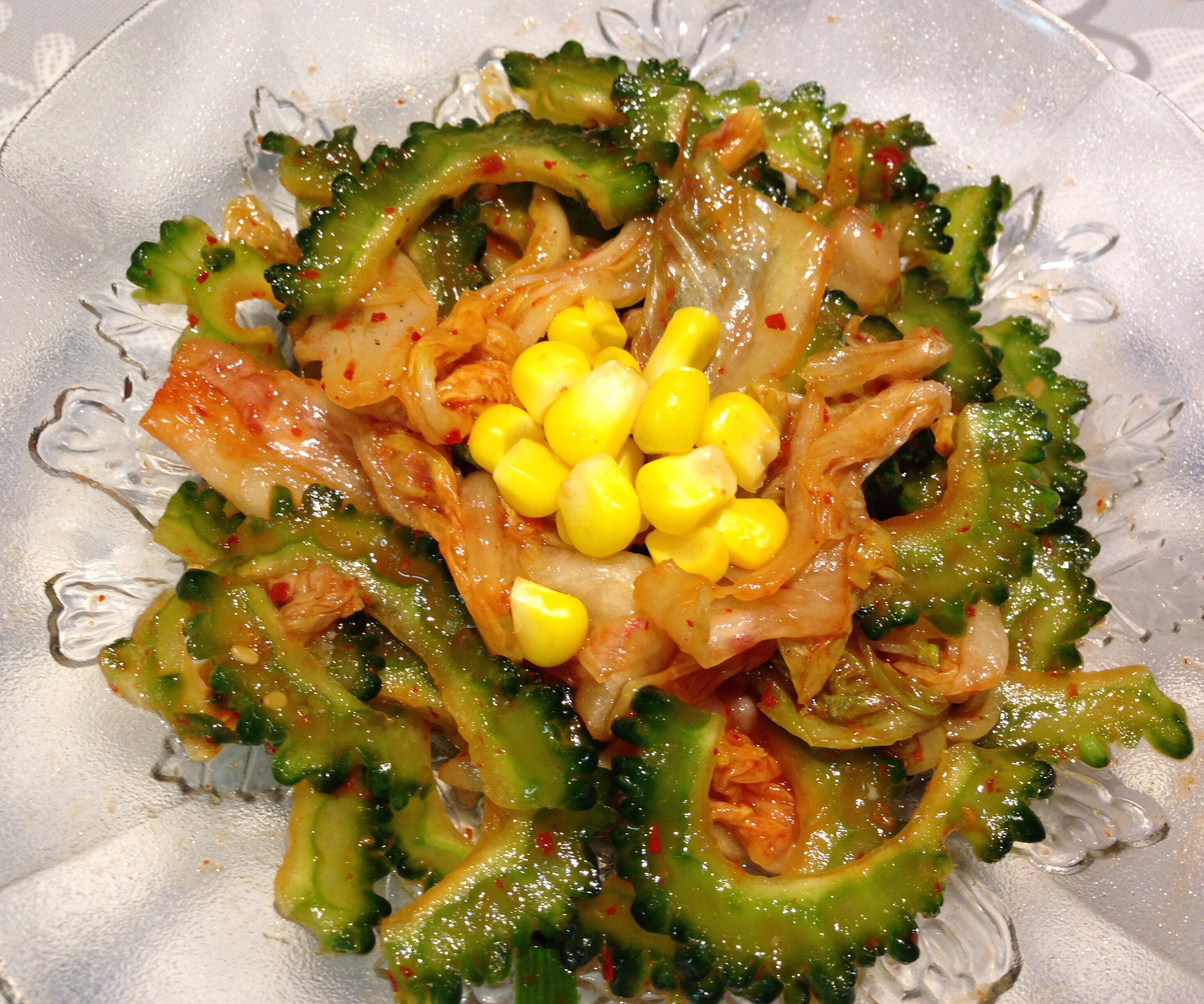 【泡菜拌苦瓜】做法步骤图 美味解馋超下饭 家人特喜欢-起舞食谱网