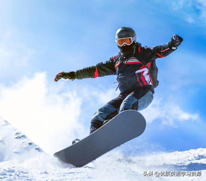 滑雪板英文怎么说(英语原版阅读：Snowboarding)