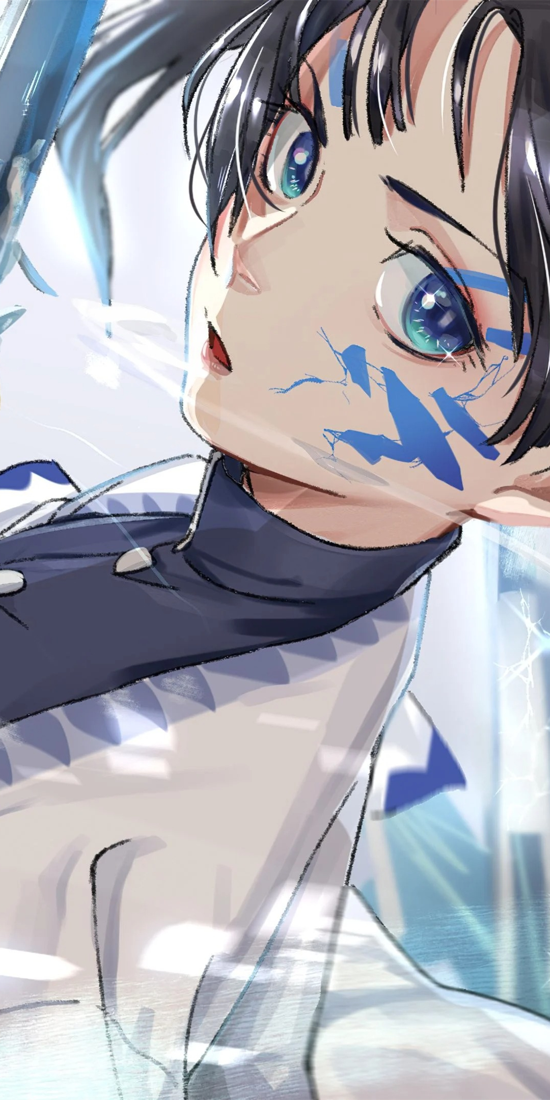 神崎葵(《鬼灭之刃》神崎葵,动漫全面屏壁纸,害怕战斗的邻家女孩)