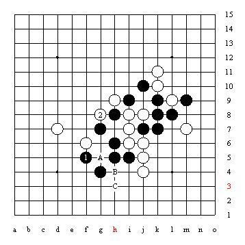 五子棋技巧图解「1」