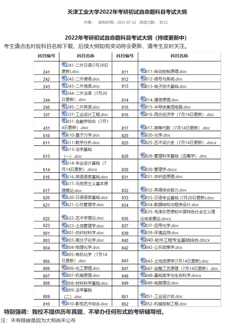 七月考研招生简章合集！你的目标院校公布招生简章了嘛？