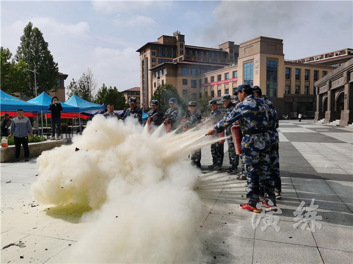 太原理工大学组织2021级本科生开展地震消防综合应急疏散演练