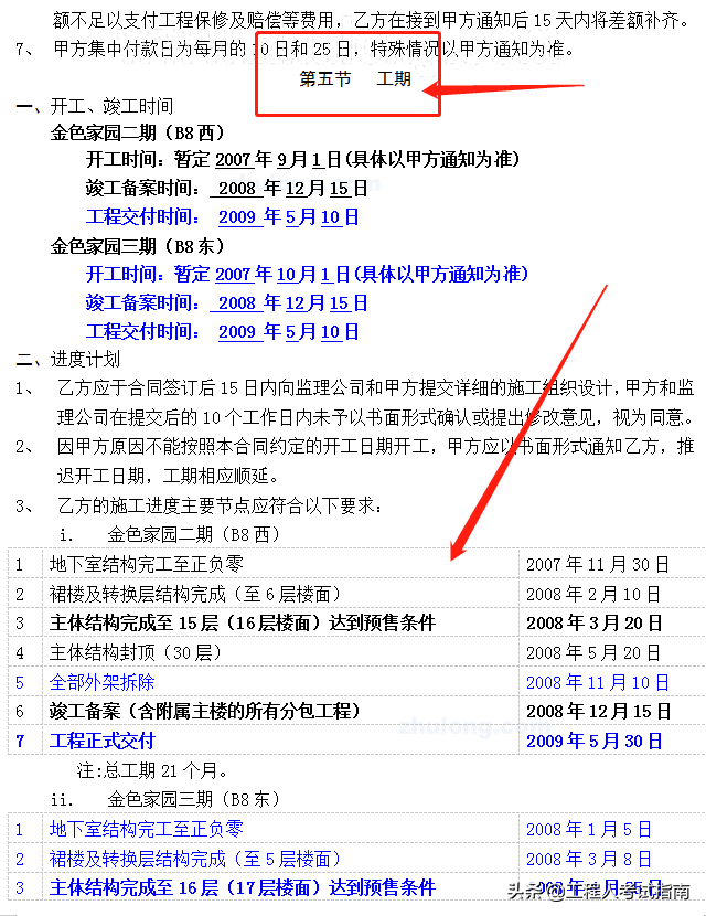 工程人必学合同规范：某科总承包施工合同范本，30页28项建议收藏