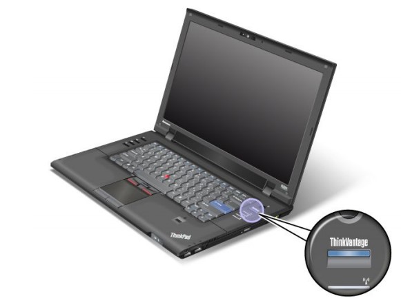 ThinkPad一键恢复功能键的位置