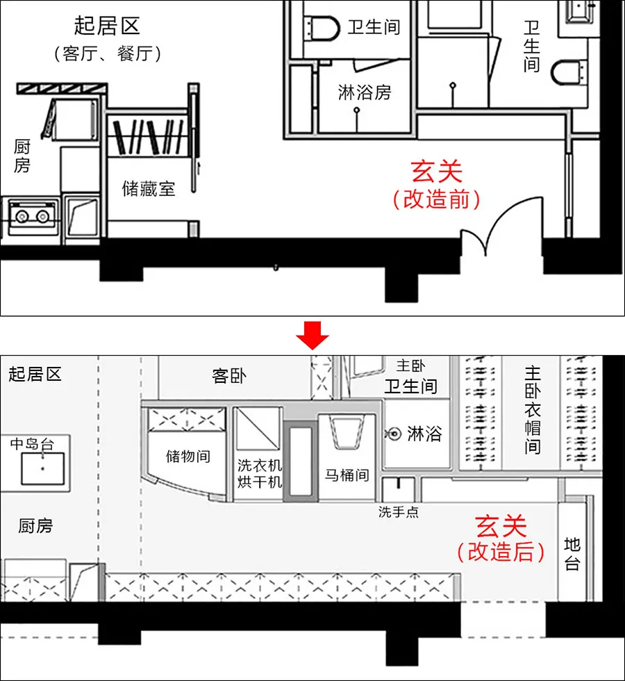 北京90后大拆110㎡扇形屋，热闹三里屯的静谧个人宅