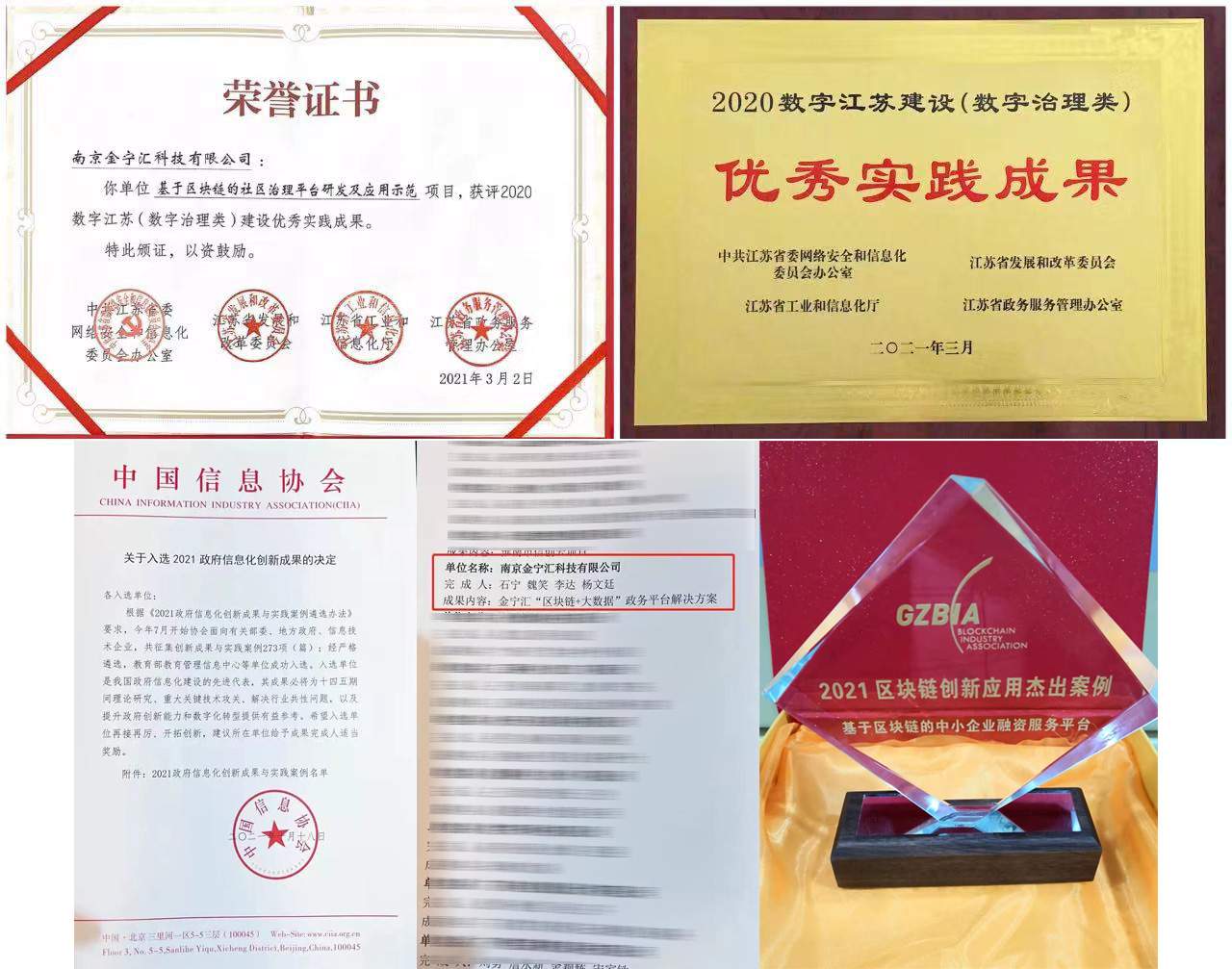 2021中国区块链企业百强榜单发布，金宁汇科技位列前五