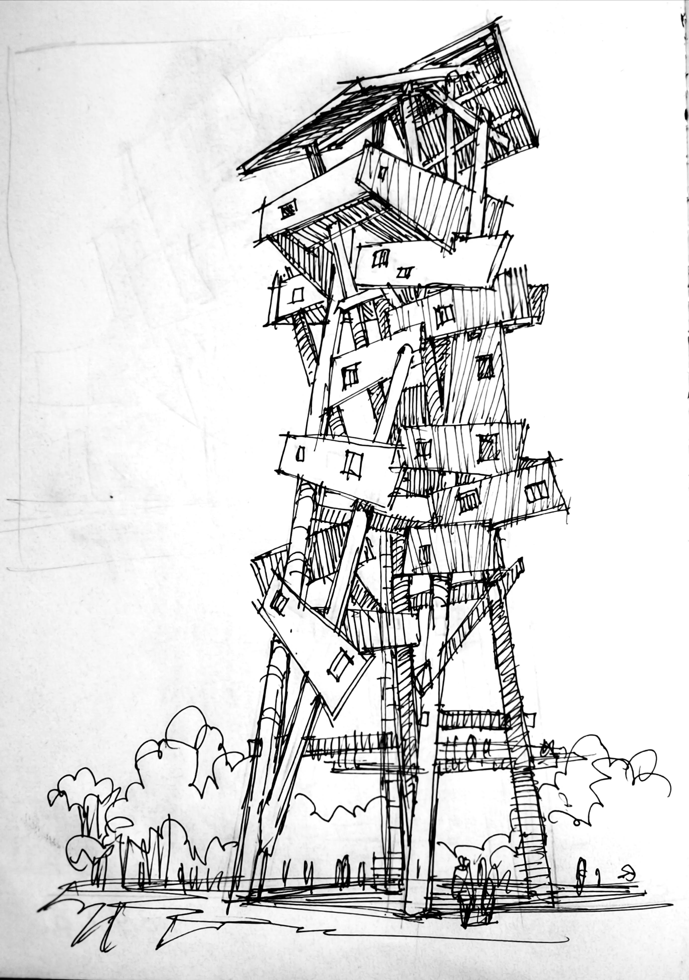 踢足球的人怎么画才好看又简单（足球与绘画丨符宗荣建筑钢笔画）