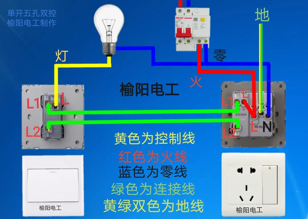 和雙控開關的區別,雙控開關的意思就是兩個地方的開關可以控制一盞燈