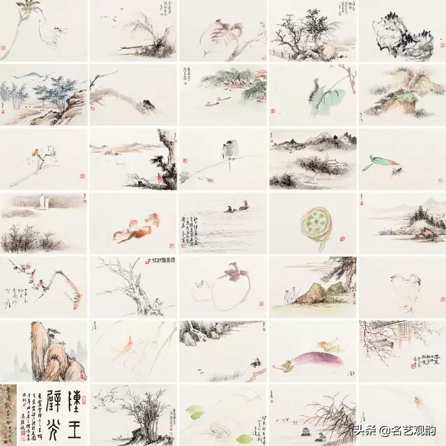 罕见！八位大师的书画册页