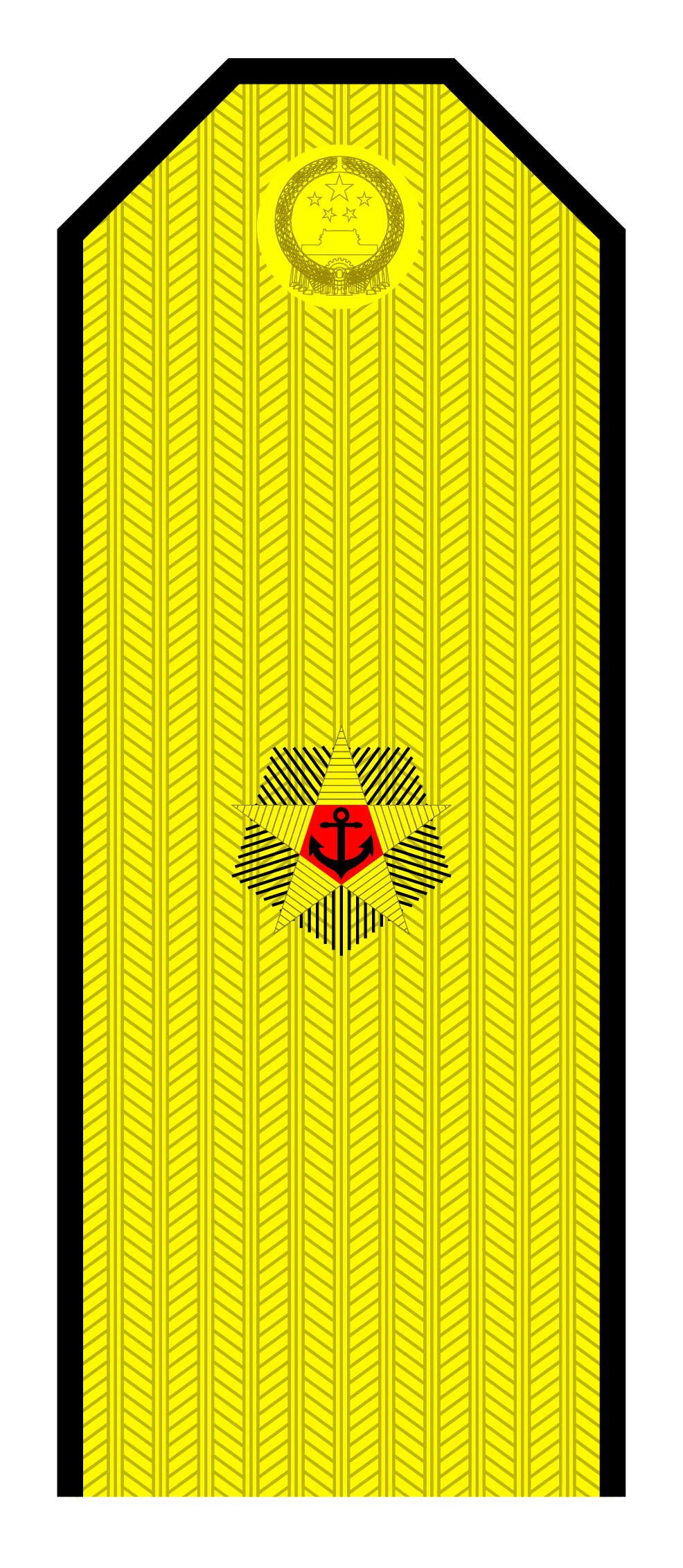 解放军肩章大小图片（解放军55式军衔军官常服肩章一览）