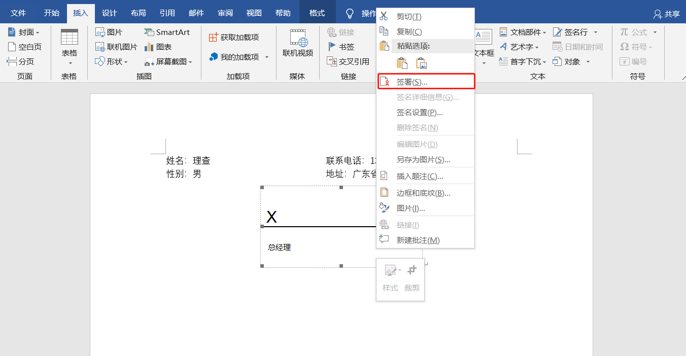 word怎么签名手写（word怎么签名手写macbook）-第5张图片-巴山号