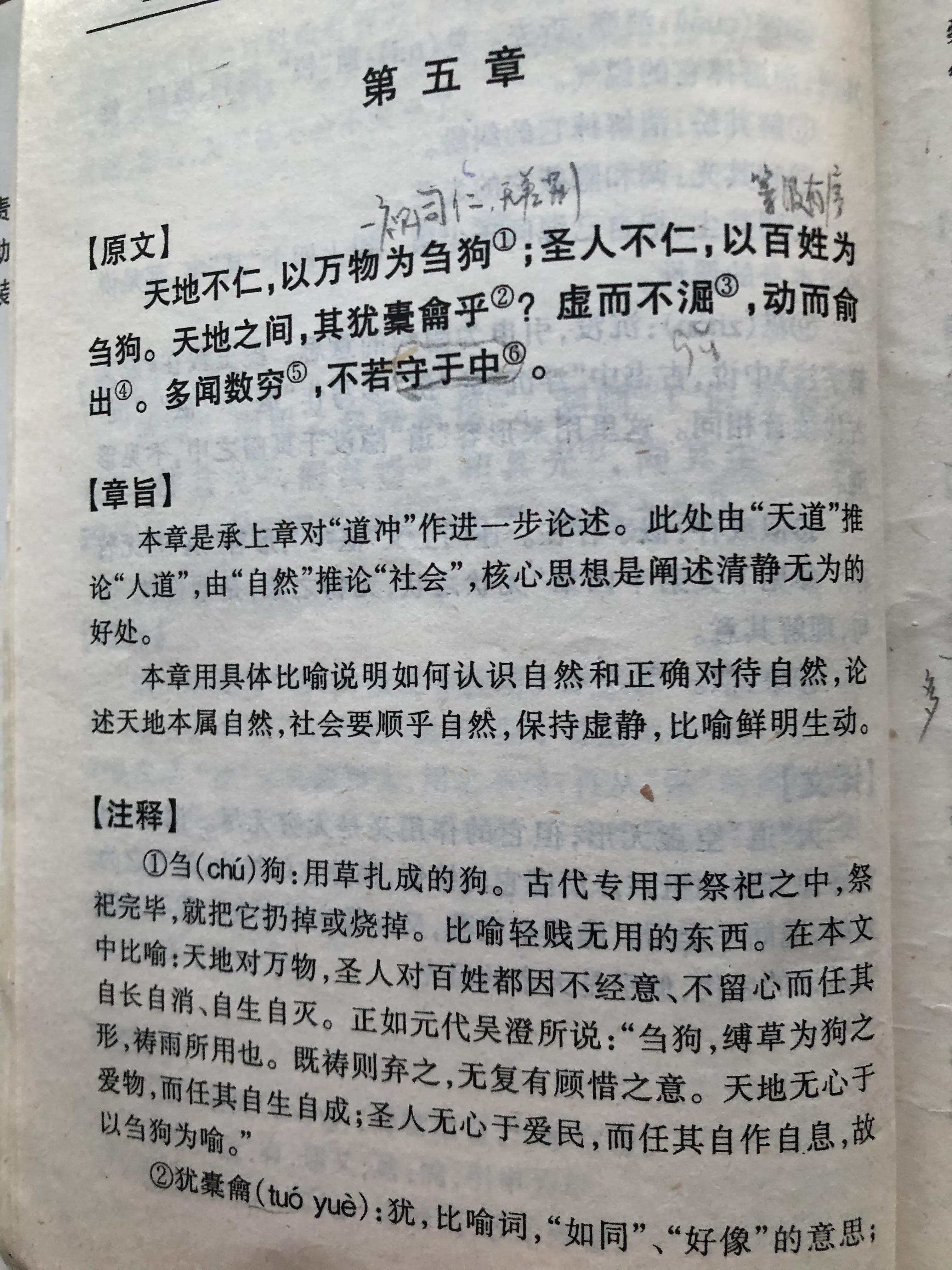 天地不仁以万物为刍狗（天地不仁以万物为刍狗出自道德经哪一章）-第2张图片-巴山号