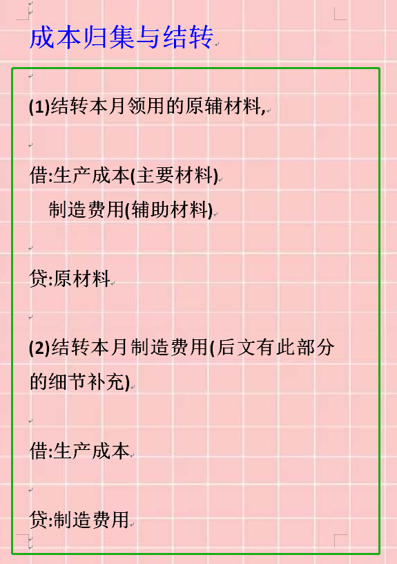 最全会计月末结转流程（计提、结转、摊销）会计分录，供大家参考