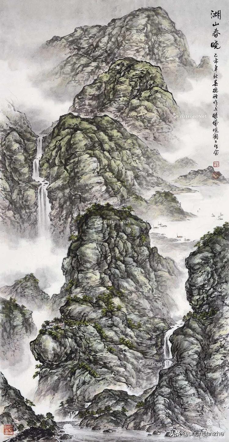 春晓图片(名家山水画《春晓图》欣赏)