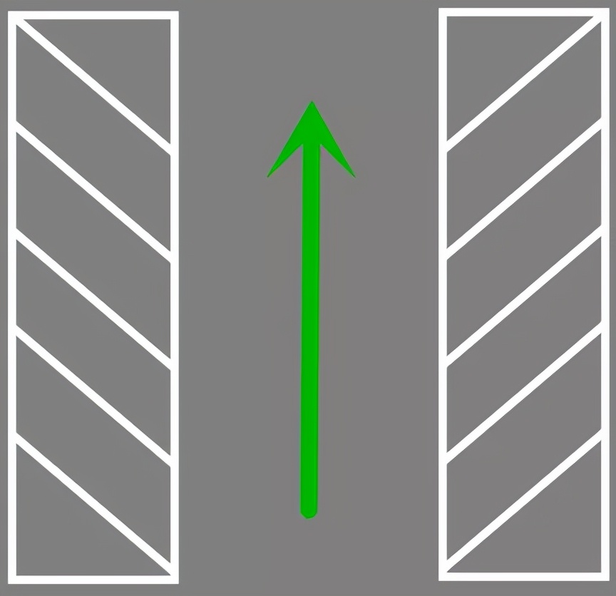 是引导车辆按规定路线行驶车辆不得压线或越线行驶黑色车压导流线行驶