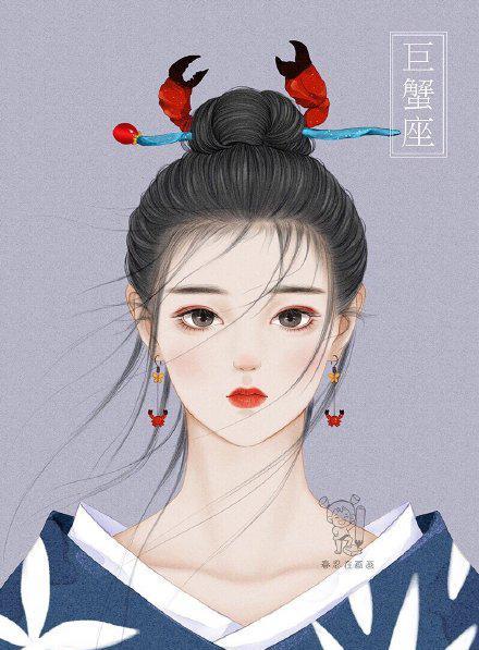 画师将12星座画成古风美少女，天秤座太可爱了，12生肖求安排