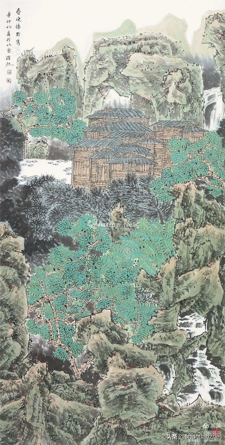 春晓图片(名家山水画《春晓图》欣赏)