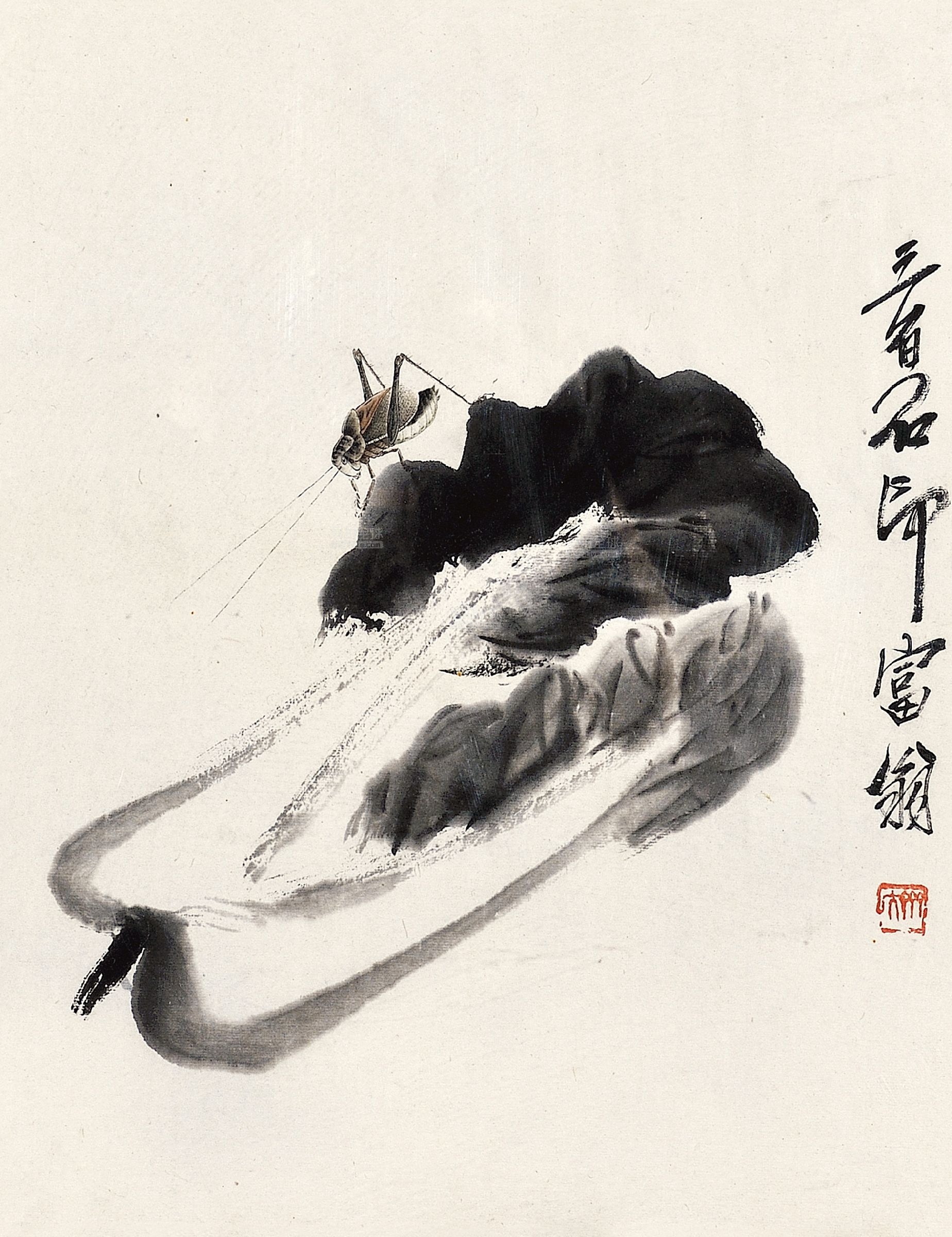 中国100名最著名画家系列-大写意国画齐白石
