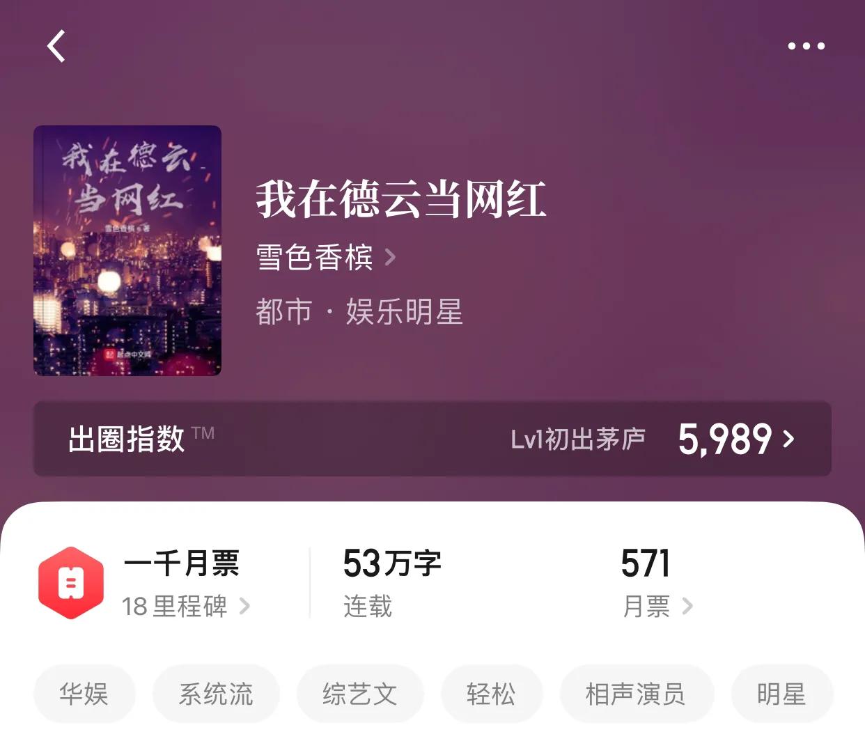 八本华娱小说，贵圈真乱，还是静静地看着你们装吧