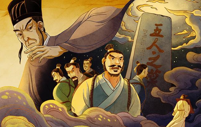 《五人墓碑记》:歌颂人们不畏强暴,以及其中5人的英雄气概