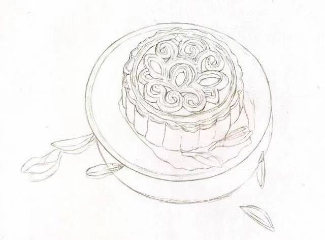 月饼简笔画图片 月饼简图片大全-大连号