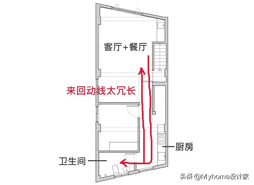 户型差能住吗?平面图拿来改!破解无用长走道,还多5倍大更衣室