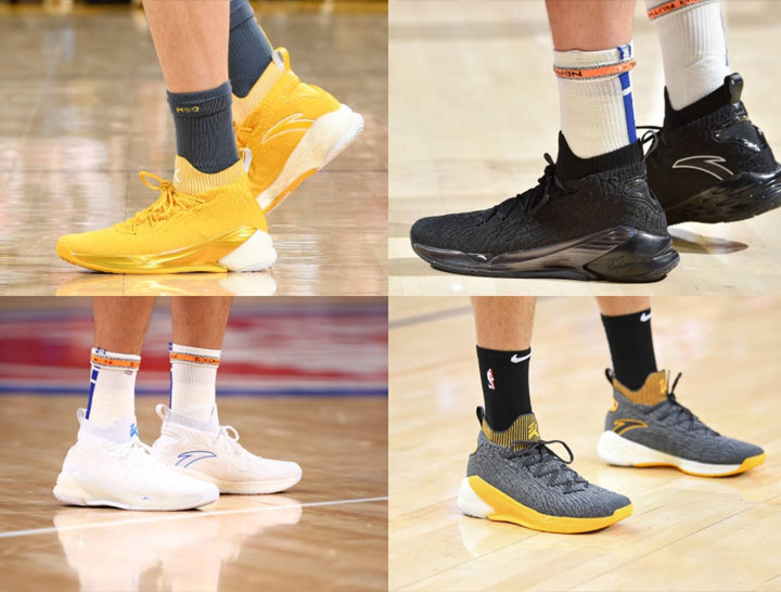 除了耐克，NBA球员还穿过哪些球鞋？中国李宁、安踏均上榜