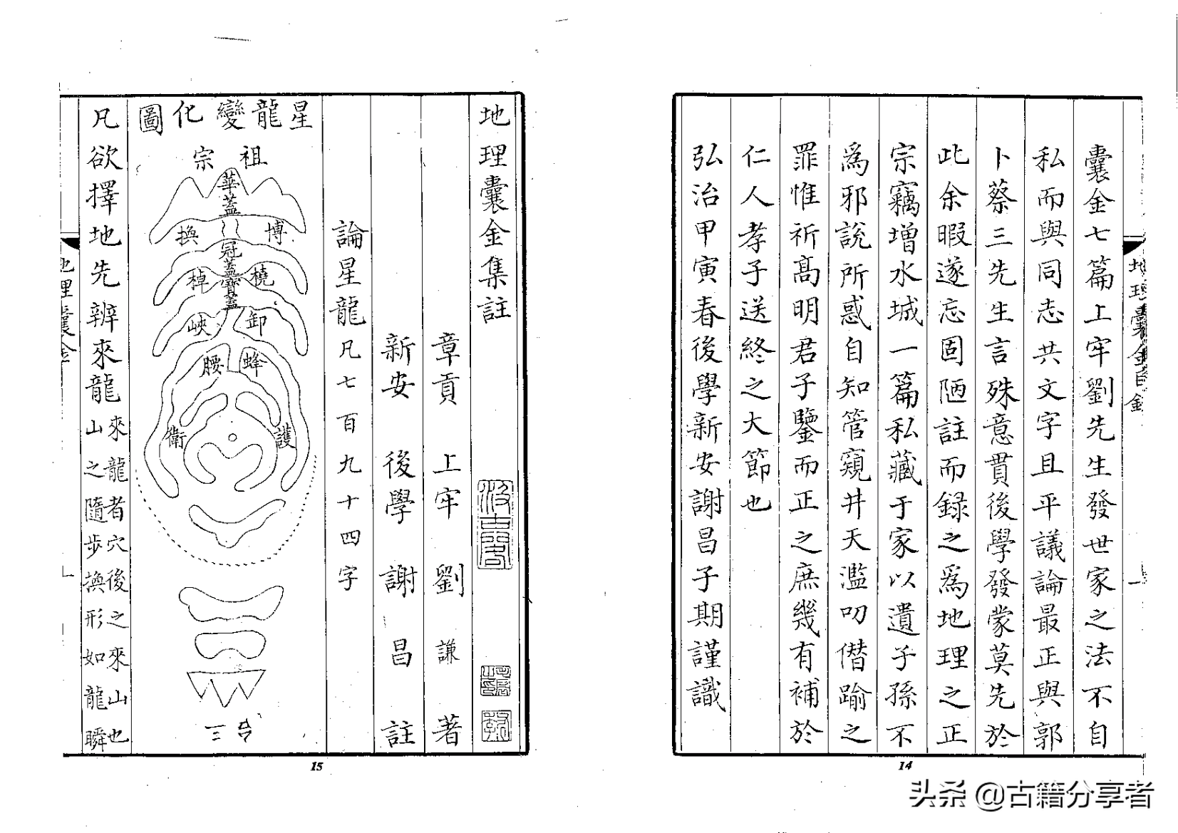 风水地理书《地理囊金集注》