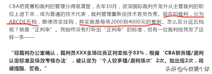 篮球比赛打一场有多少钱（苏群谈CBA裁判问题：压力太大，一场最低只有2000元）