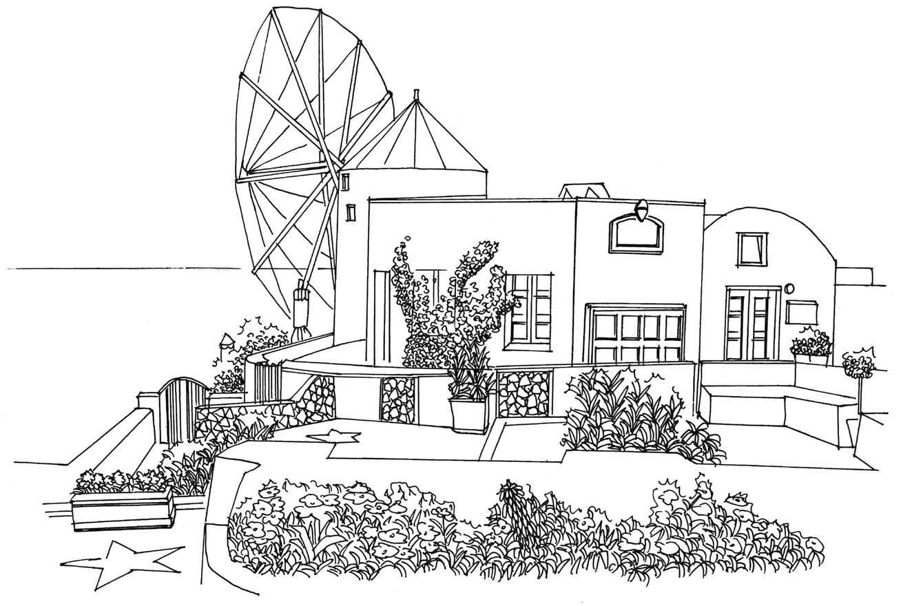 怎么画房子(希腊别墅建筑不会画)