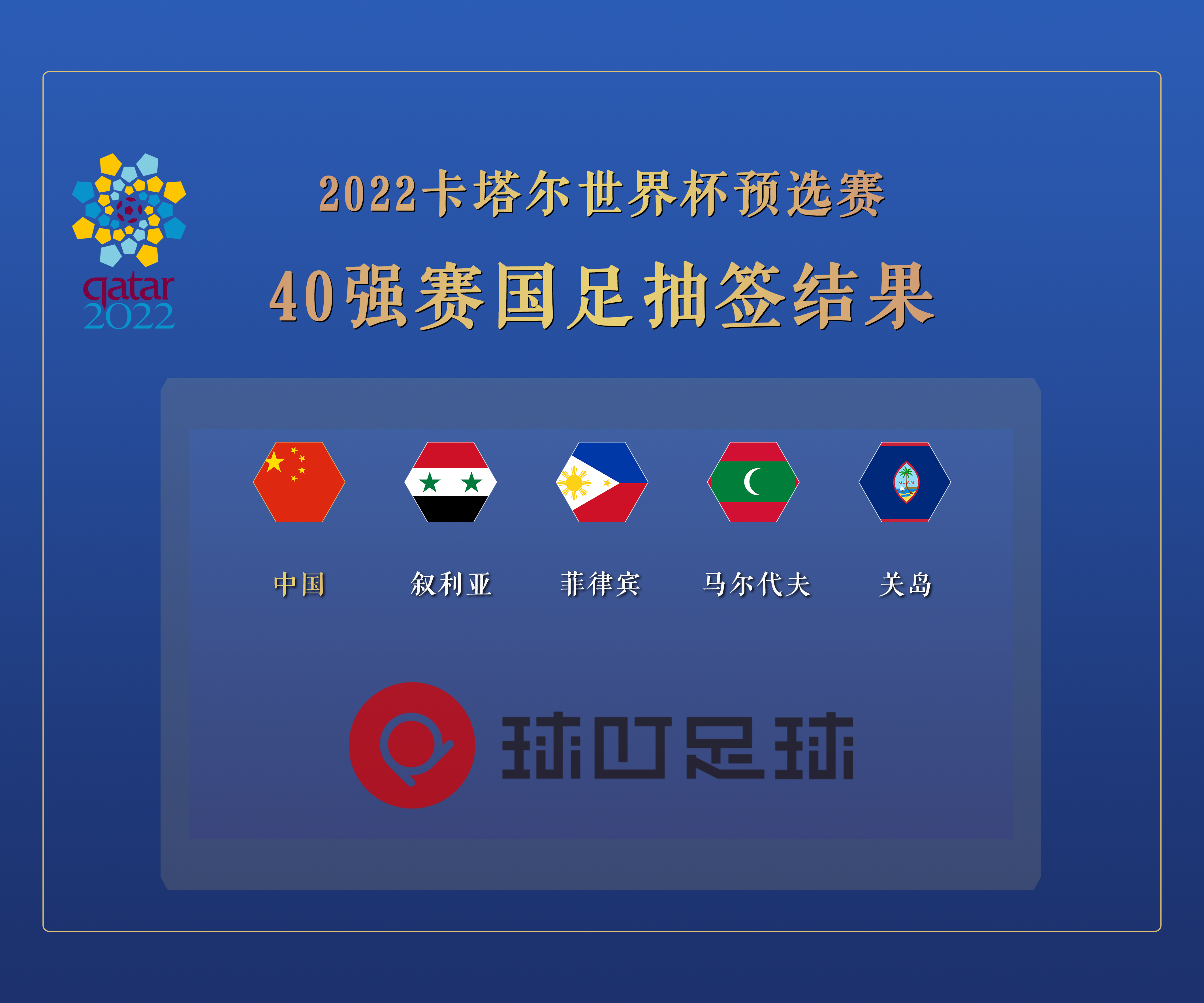 2022年世界杯40强赛程(40强赛国足赛程出炉，9月10日首战马尔代夫，末轮战叙利亚)