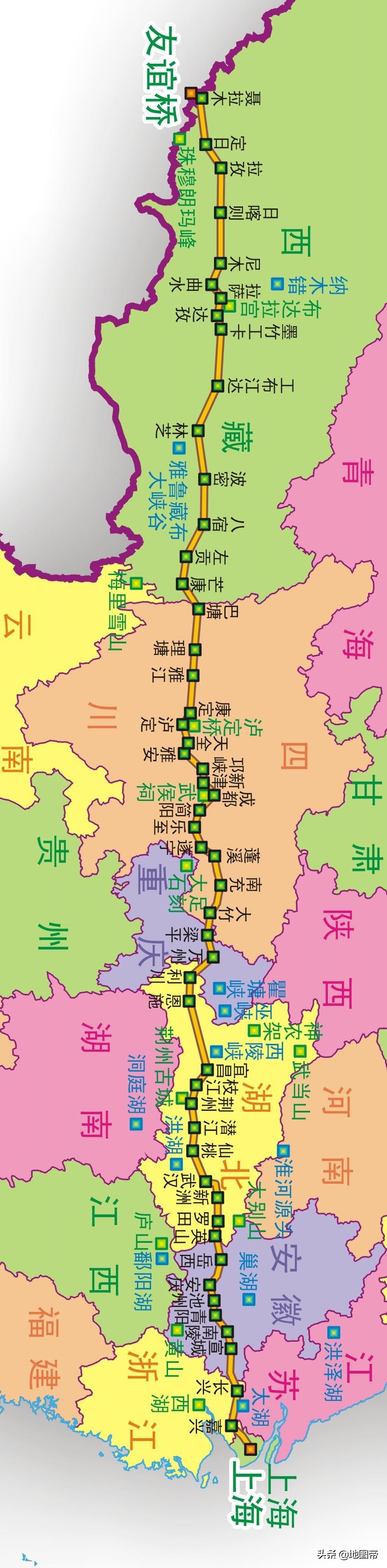 318国道地图(自驾游、骑行者为什么都喜欢走318国道？)