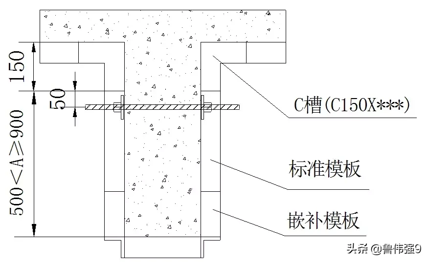 拉片式铝模板施工方案