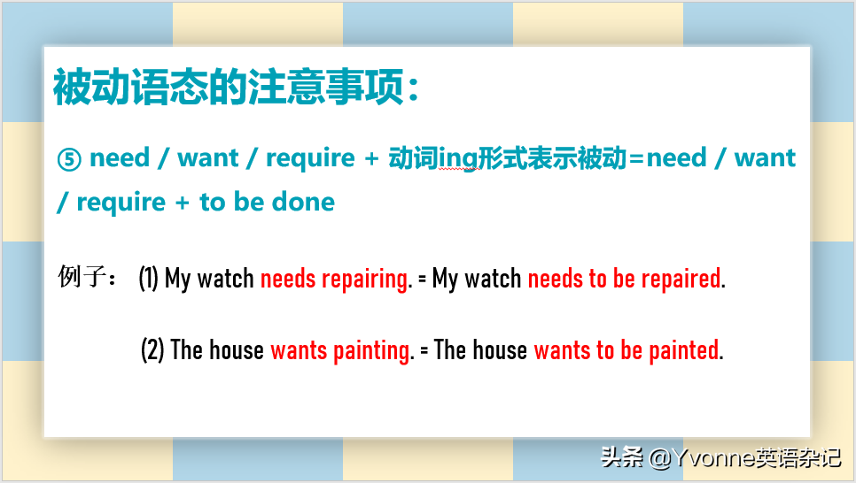 英语语法——“被动语态”